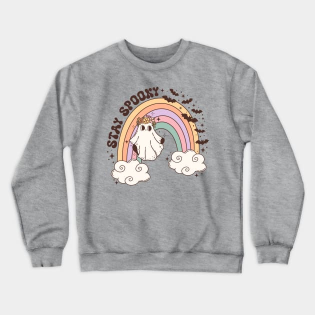 Stay Spooky Vintage Hippie Crewneck Sweatshirt by MuseMints